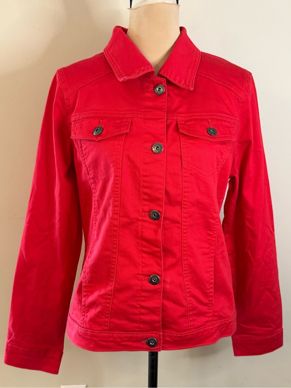 Wrangler red western jeans jacket cowgirl preppy grunge Streetwear denim LG